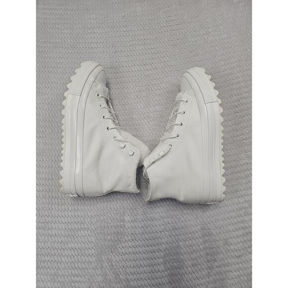 Converse Womens Size 10 Chuck Taylor Street Warmer Ripple High Top White - Picture 6 of 10
